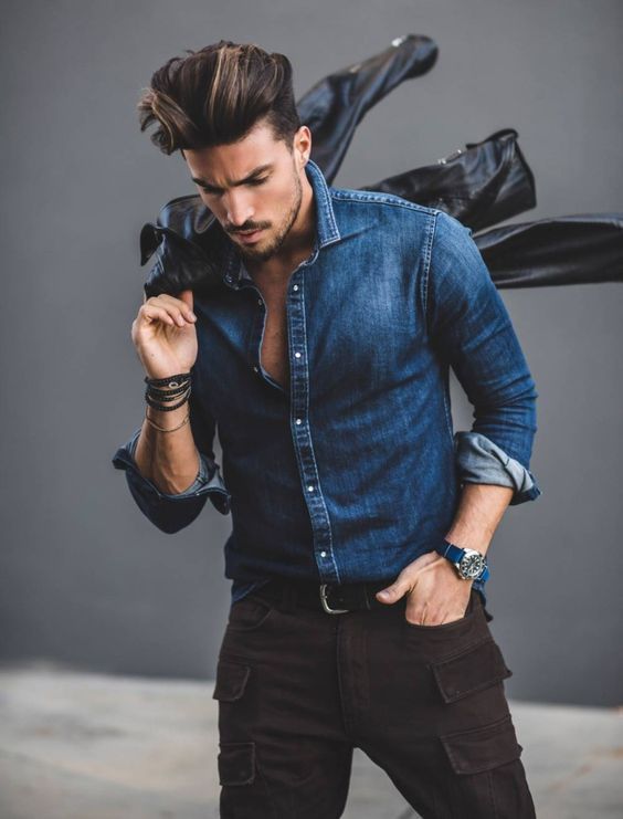 مدل پیراهن جین مردانه 