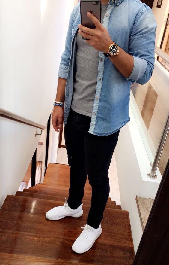 مدل پیراهن جین مردانه 