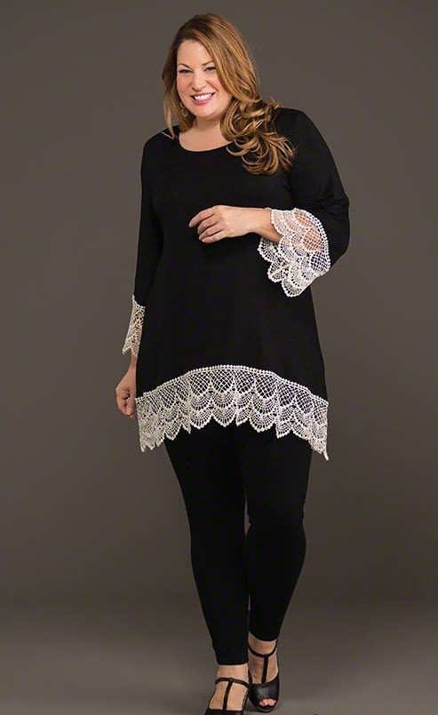 مدل تونیک برای خانم های چاق و سایز بزرگ در طرح های زیبا