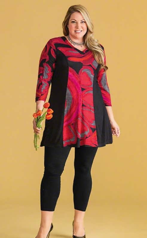 مدل تونیک برای خانم های چاق و سایز بزرگ در طرح های زیبا