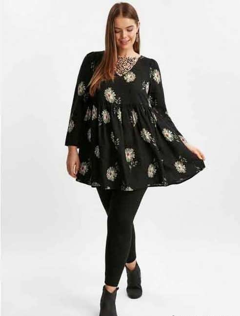 مدل تونیک برای خانم های چاق و سایز بزرگ در طرح های زیبا