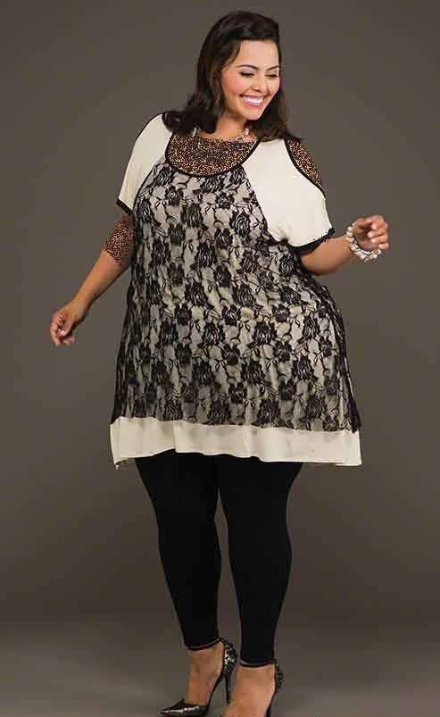 مدل تونیک برای خانم های چاق و سایز بزرگ در طرح های زیبا