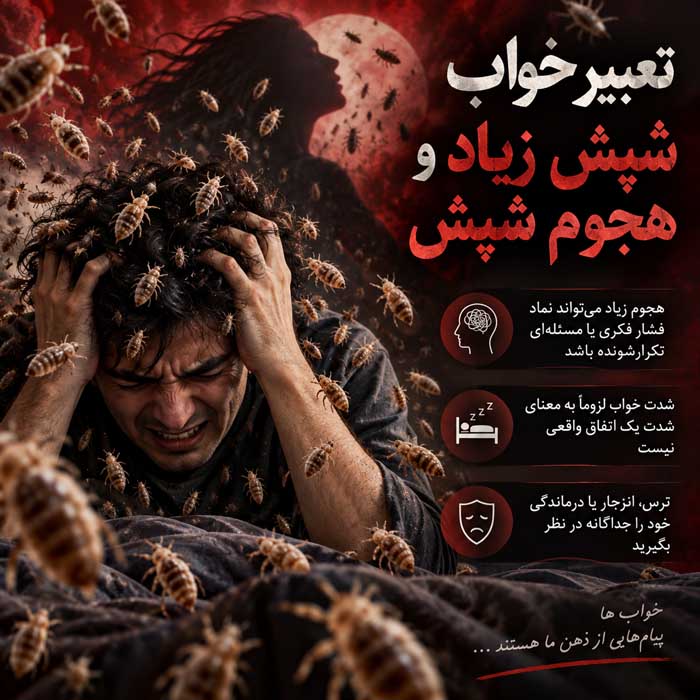 تعبیر خواب شپش زیاد و هجوم شپش