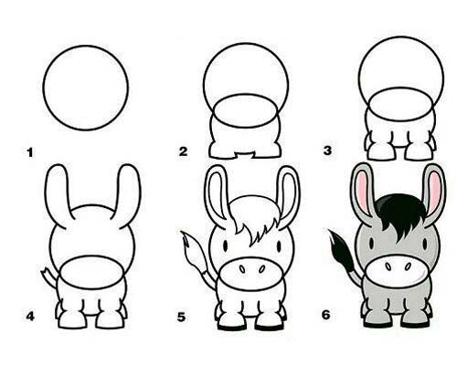 نقاشی کودکانه حیوانات