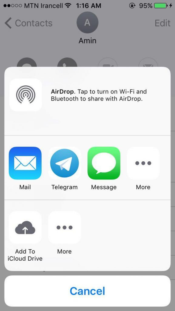 آموزش انتقال مخاطبین در تلفن های هوشمند