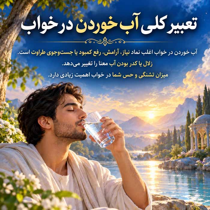 تعبیر کلی آب خوردن در خواب