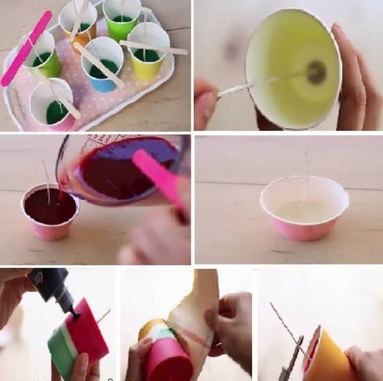 تزیین شمع شب یلدا