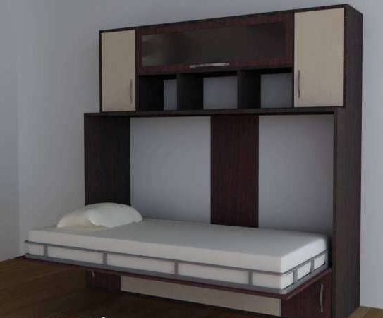 مدل تخت خواب تاشو دیواری