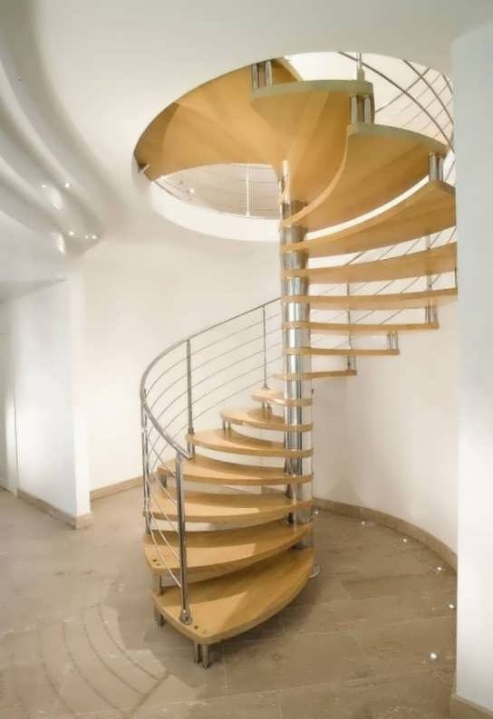 مدل پله گرد و مارپیچ 