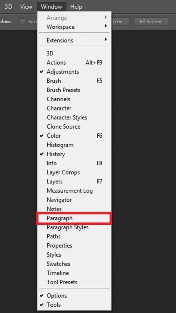 نحوه تایپ فارسی در فتوشاپ