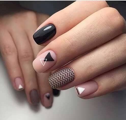 طراحی ناخن هندسی