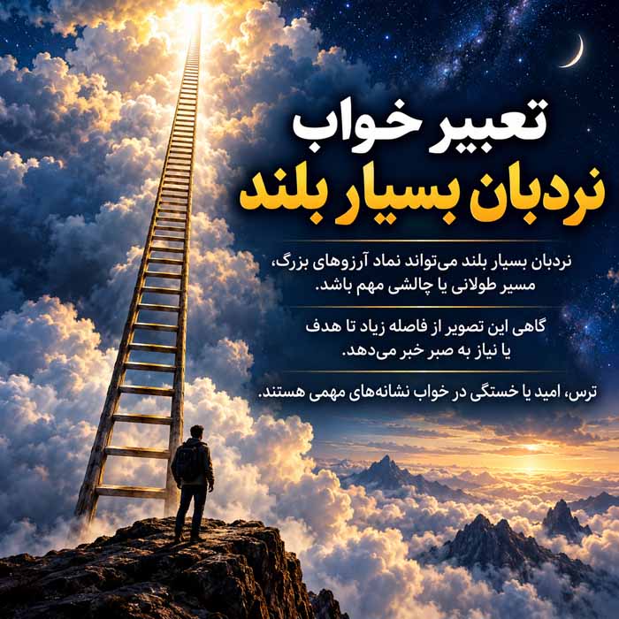 تعبیر خواب نردبان بسیار بلند