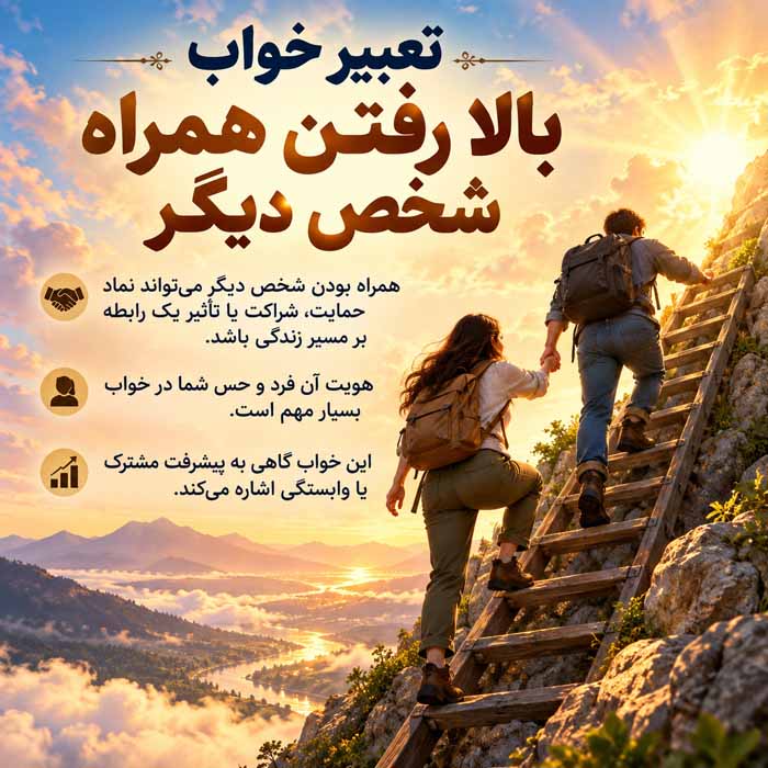 تعبیر خواب بالا رفتن همراه شخص دیگر