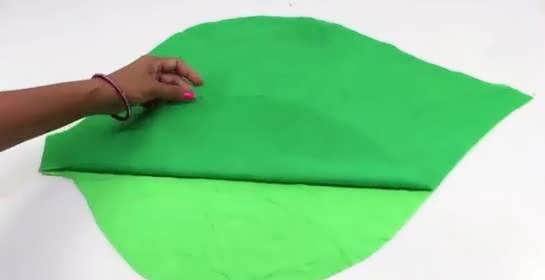 آموزش دوخت فرشینه برگ زیبا