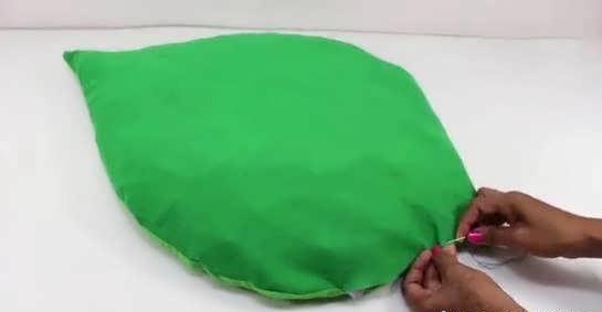 آموزش دوخت فرشینه برگ زیبا