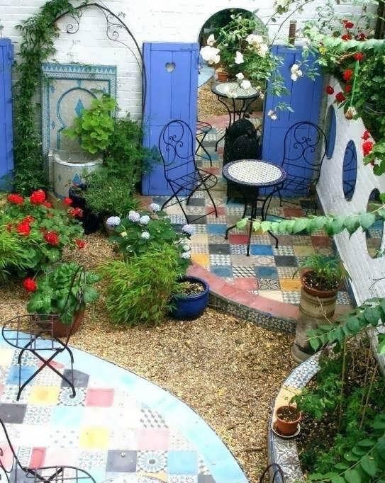 طرح باغ کوچک و زیبا برای طراحی فضای باغ ویژه مکان های کوچک