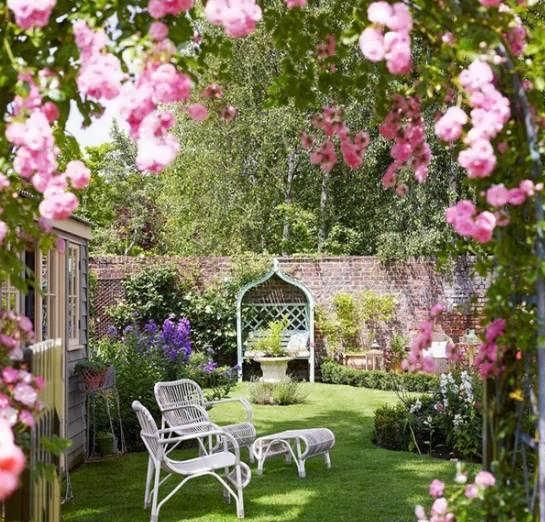 طرح باغ کوچک و زیبا برای طراحی فضای باغ ویژه مکان های کوچک