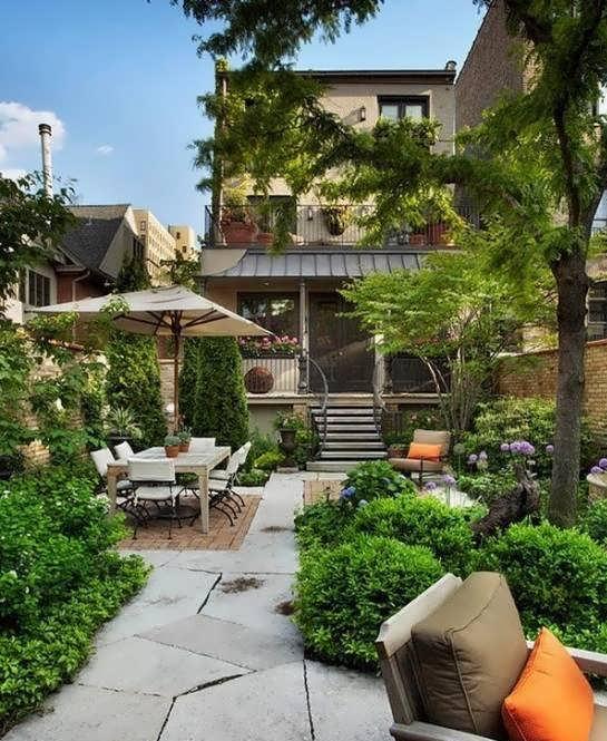 طرح باغ کوچک و زیبا برای طراحی فضای باغ ویژه مکان های کوچک