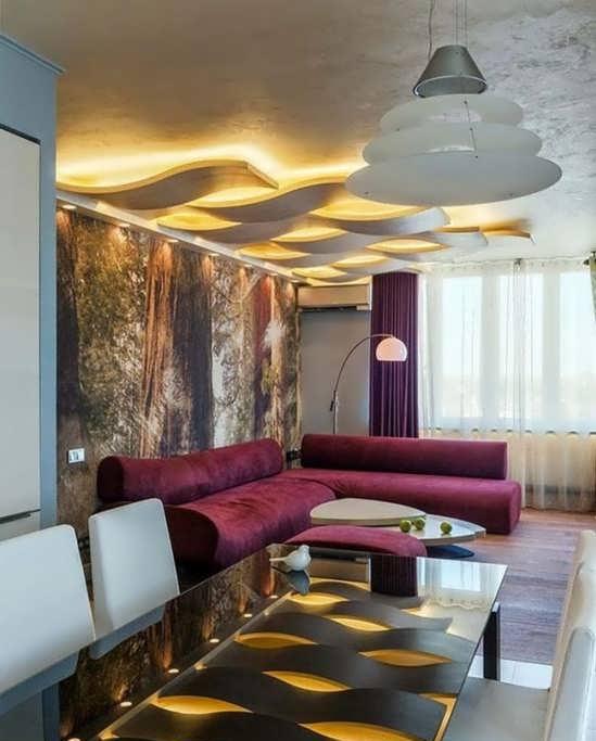 انواع طرح و مدل کناف پذیرایی برای سقف و دیوار