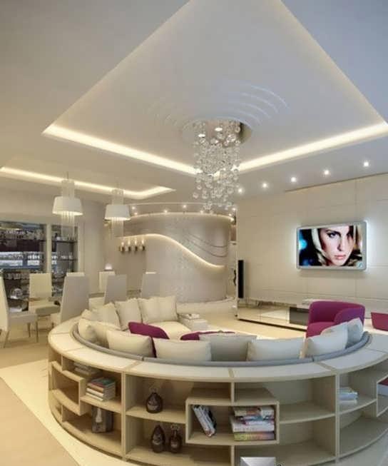 انواع طرح و مدل کناف پذیرایی برای سقف و دیوار