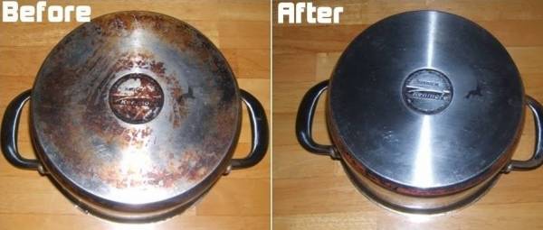 تمیز کردن ظروف استیل با ترفندهای خانگی