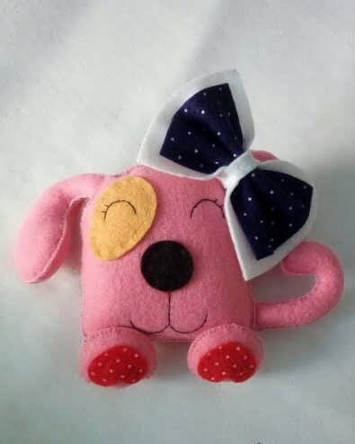 ساخت عروسک سگ نمدی