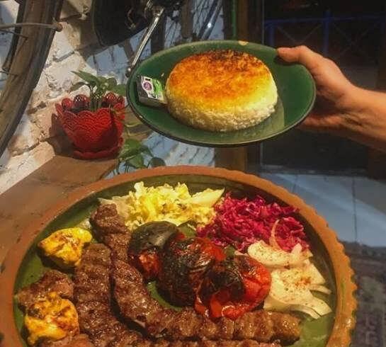 تزیین کباب کوبیده مجلسی