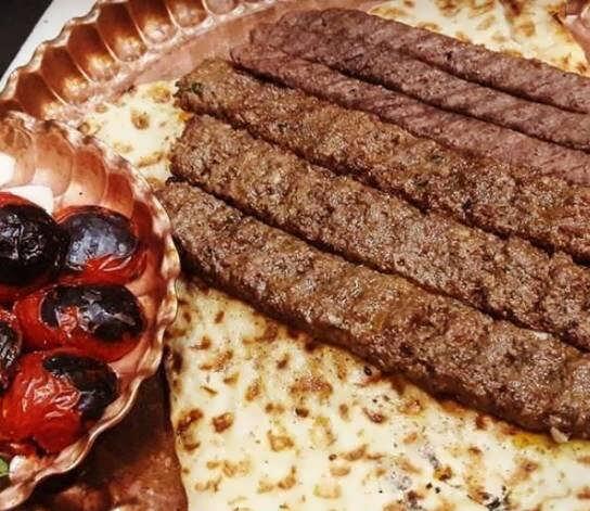 تزیین کباب کوبیده مجلسی