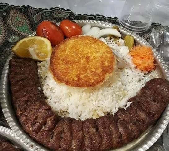 تزیین کباب کوبیده مجلسی