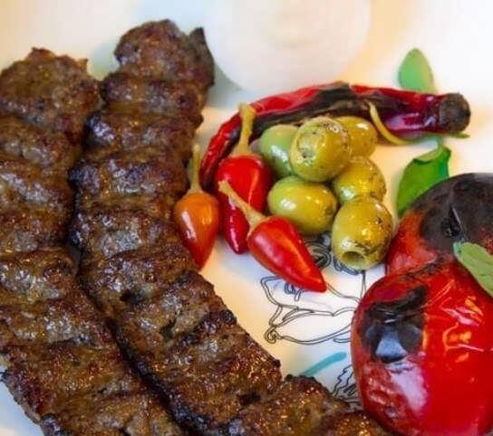 تزیین کباب کوبیده مجلسی