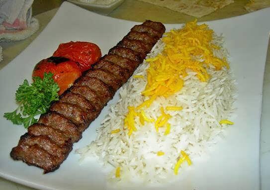 تزیین کباب کوبیده مجلسی