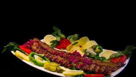 تزیین کباب کوبیده مجلسی