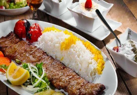 تزیین کباب کوبیده مجلسی