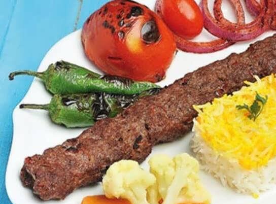 تزیین کباب کوبیده مجلسی