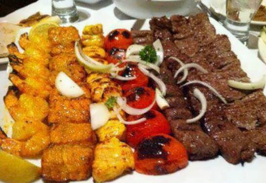 تزیین کباب کوبیده مجلسی