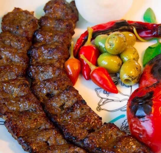 تزیین کباب کوبیده مجلسی