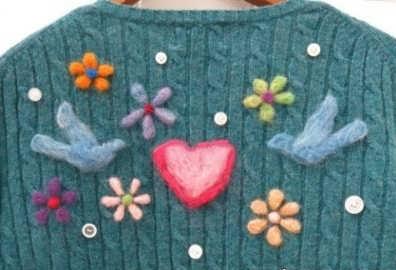 کچه دوزی روی لباس