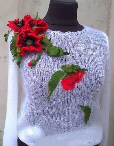 کچه دوزی روی لباس