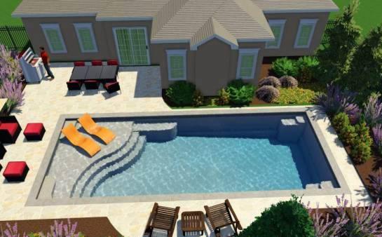 استخر رو باز