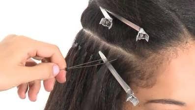 آموزش مراحل اکستنشن مو با رینگ