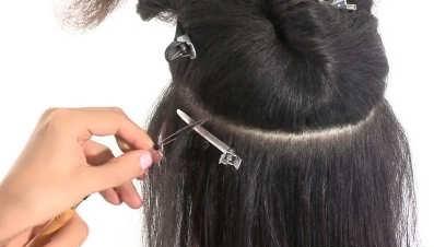 آموزش مراحل اکستنشن مو با رینگ