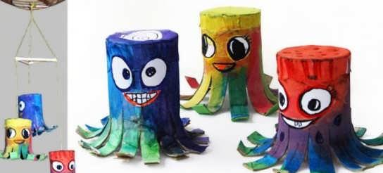 ساخت کاردستی با رول دستمال کاغذی