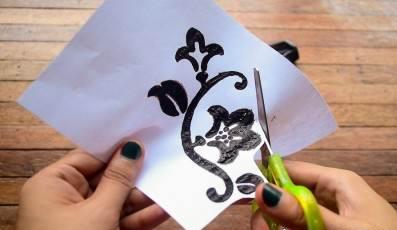 ساخت شابلون حنا با طرحی شیک و ساده