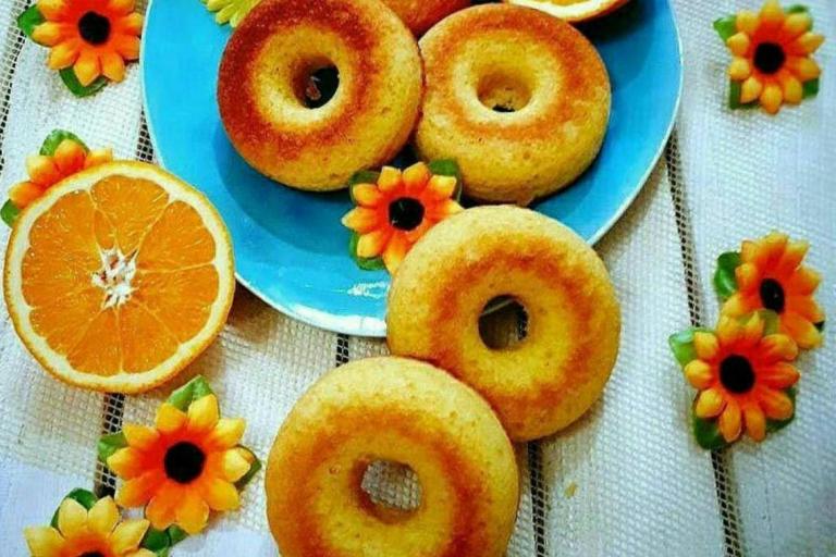 طرز تهیه دونات پرتقالی و مینی دونات پرتقالی خوشمزه