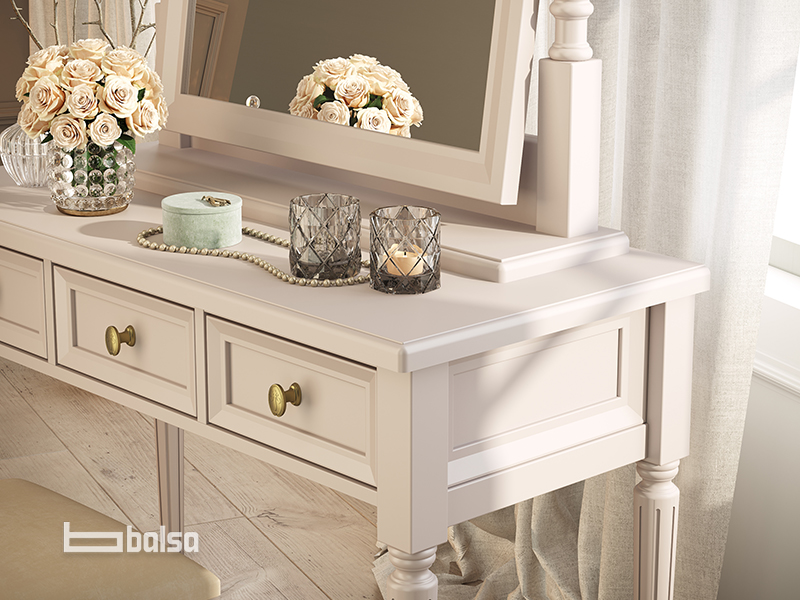 راهنمای نحوه تزئین و چیدمان میز آرایش عروس و دخترانه