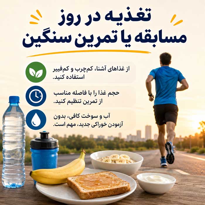 آیا ورزش باعث ایجاد مشکلات گوارشی میشود؟؛ علت تهوع، رفلاکس و دلپیچه؛ راههای کاهش علائم حین تمرین تغذیه در روز مسابقه یا تمرین سنگین