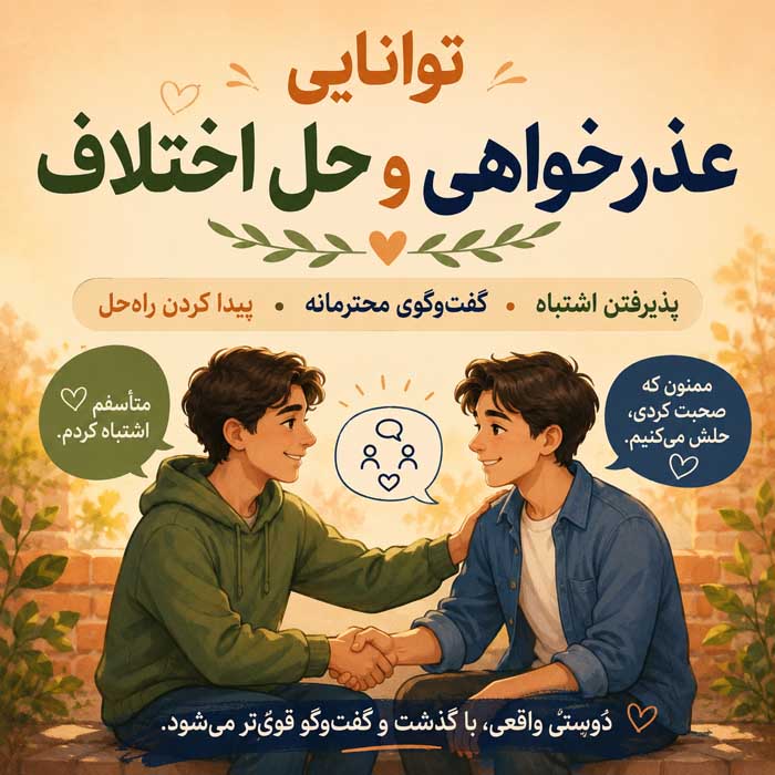 خصوصیات دوست خوب؛ نشانههای رفاقت سالم و دوطرفه؛ تفاوت دوست واقعی با رابطه یکطرفه توانایی عذرخواهی و حل اختلاف
