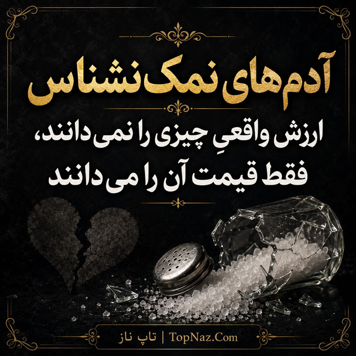 آدم نمک نشناس