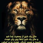 متن درباره شیر جنگل ؛ جملات سنگین در مورد شیر سلطان جنگل