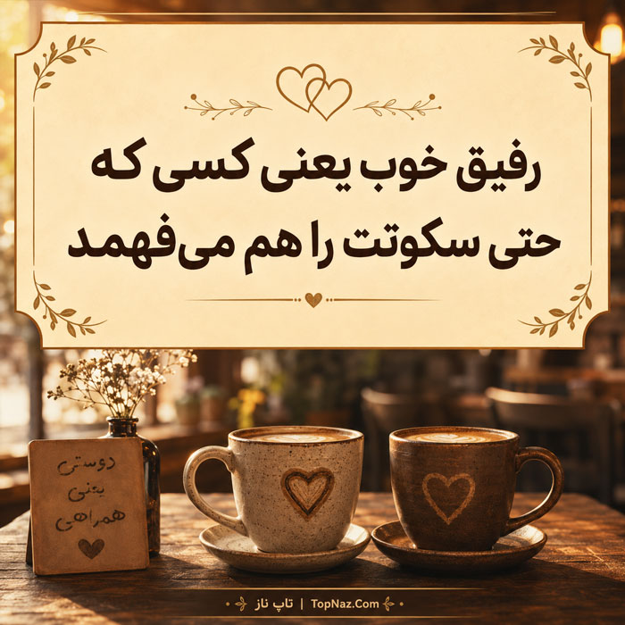 متن دوست خوب و صمیمی | جملات زیبا برای رفیق و عکس های زیبا برای دوست عزیز رفیق خوب